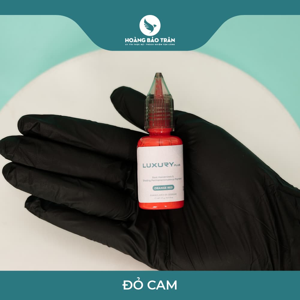 Mực luxury plus đỏ cam (15ml)