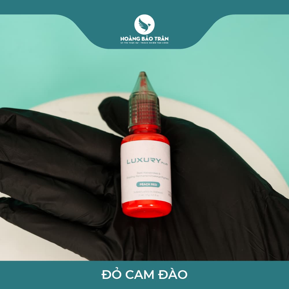 Mực luxury plus đỏ cam đào (15ml)