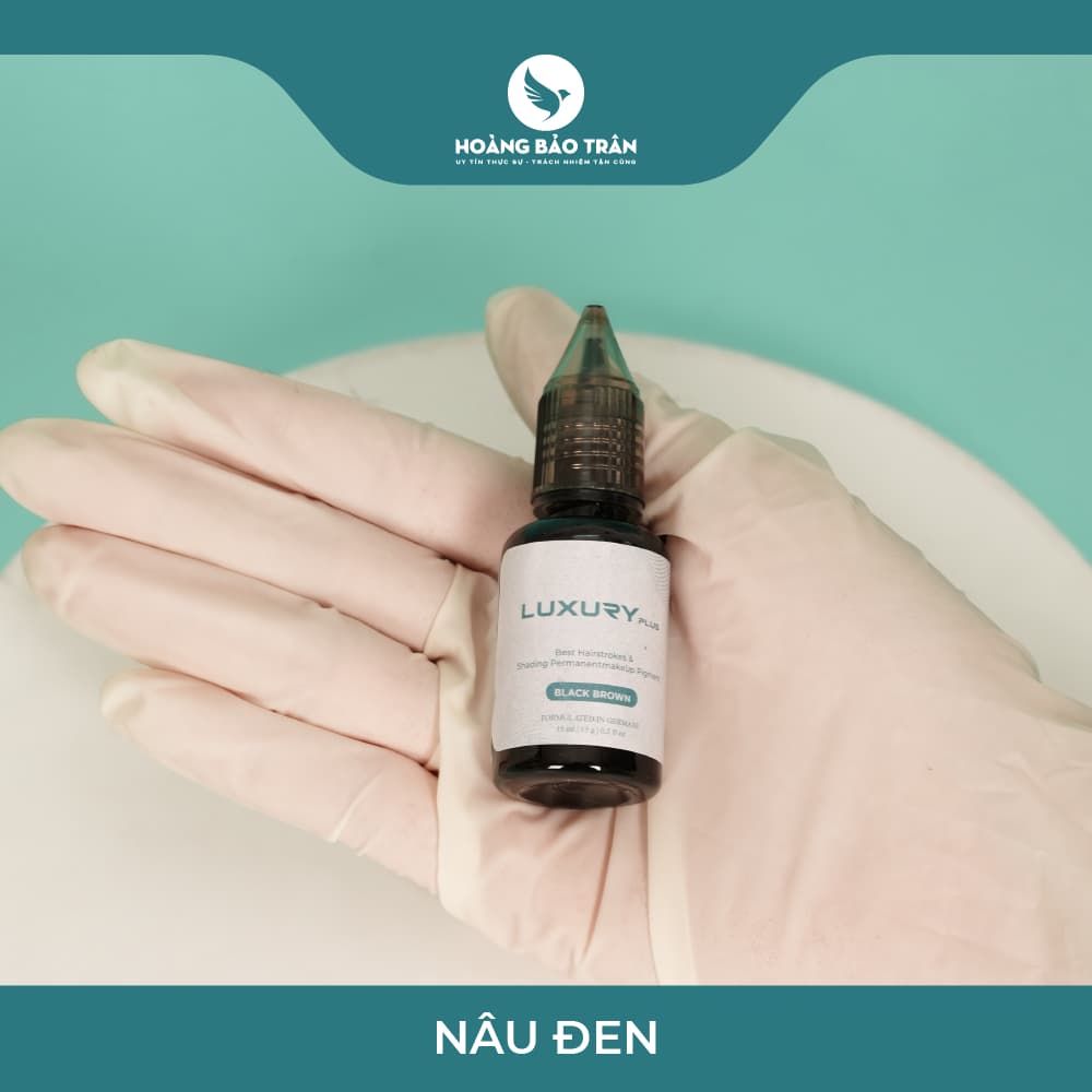 Mực luxury plus nâu đen (15ml)